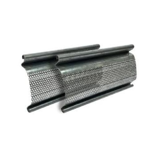 Cortina metalica microperforada galvanizada medidas : 2 m x 2 m + rollo manual - Imagen 3