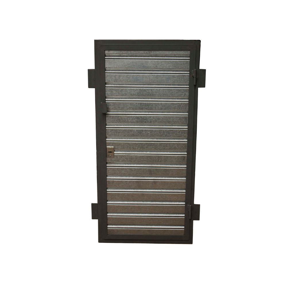 Puerta De Escape Para Cortina Metálica  Galvanizada Ciega - Imagen 3